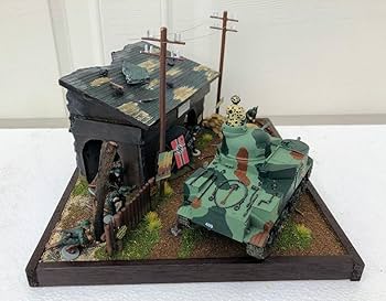 戦場ディオラマ模型完成品1/35 1/35 ジオラマ完成品 アメリカの戦車乗りの男達